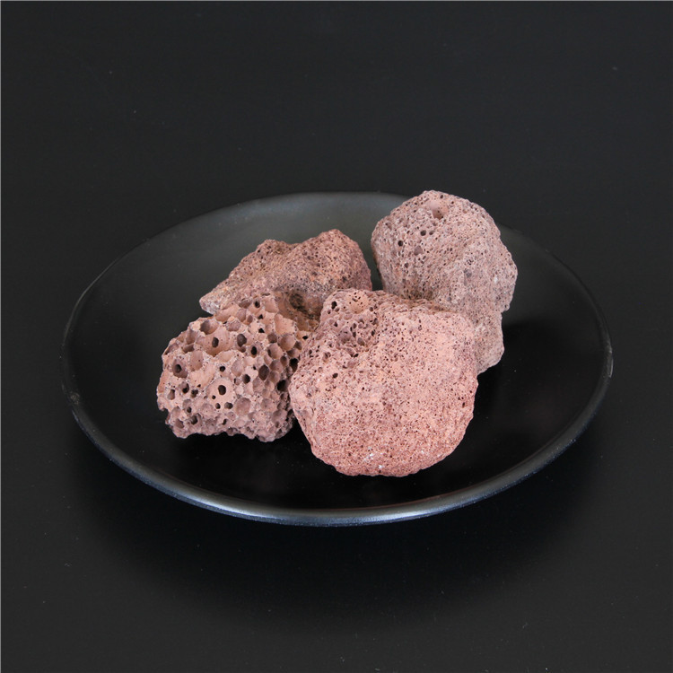 Natural volcanic stone particles